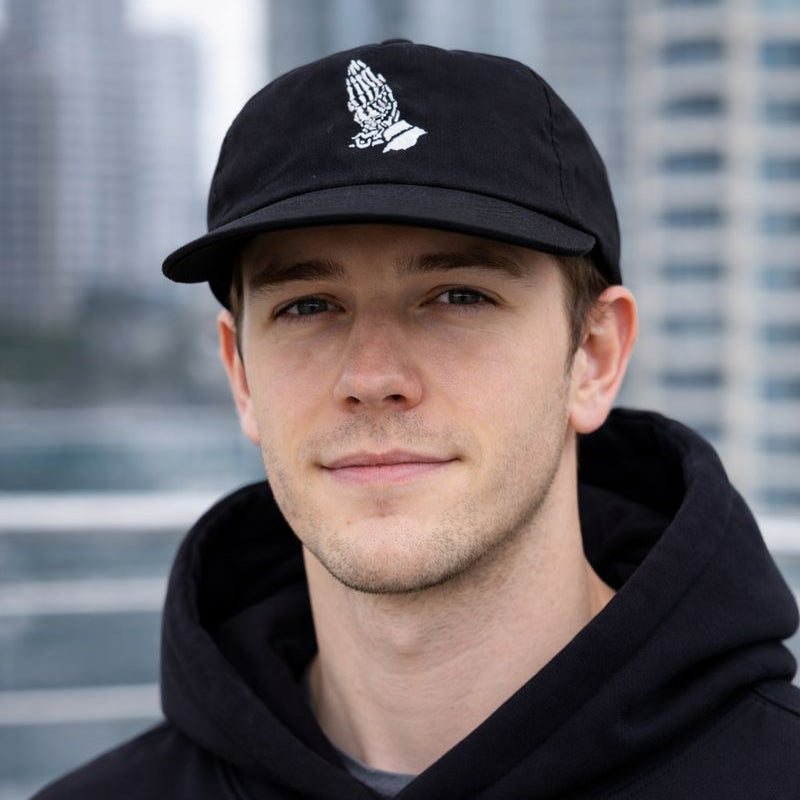 Pray Hands Hat (Black)