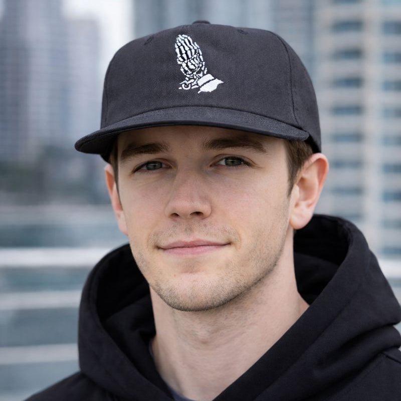 Pray Hands Hat (dark gray)